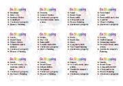 English Worksheet: Lets Go Shopping Board Game- PART II