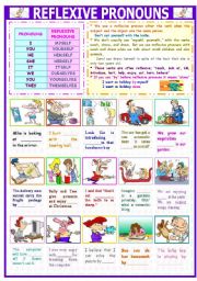 English Worksheet: REFLEXIVE PRONOUNS