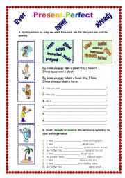 English Worksheet: Present Perfect (08.04.09)