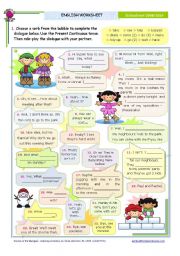 English Worksheet: Dialogue series  -  