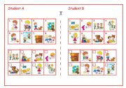 English Worksheet: Continuous Pair Work