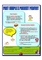 English Worksheet: Past simple x present perfect
