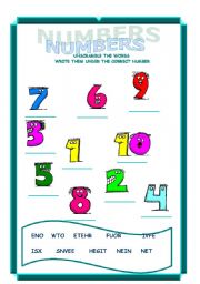 NUMBERS 1-20