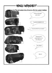 English worksheet: Honey film worksheet part one