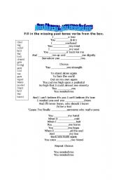 English Worksheet: Ann Murray - you needed me - PAST SIMPLE
