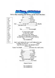 English worksheet: Ann Murray - you needed me - PAST SIMPLE