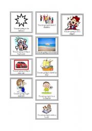 English Worksheet: going to