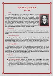 English Worksheet: The Tell-Tale Heart by Edgar Allan Poe