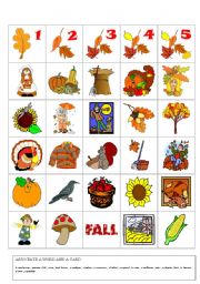 autumn flashcards