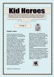 English Worksheet: SUPERHEROES-KIDS