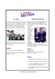 English Worksheet: Little Britain part 2