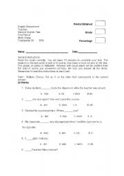 simple present multiple choice