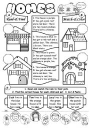 English Worksheet: Homes