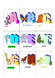 English Worksheet: the alphabet -n1