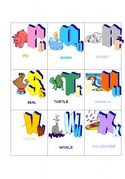 English Worksheet: THE ALPHABET N2