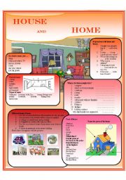 English Worksheet: House and Home 