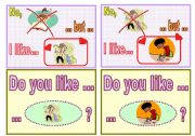 English Worksheet: Speaking-chain cards set 2