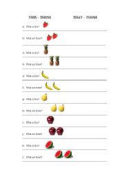 English Worksheet: DEMONSTRATIVE PRONOUNS 