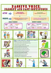 Passive Voice: Present and Past Continuous