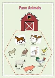 English Worksheet: Farm Animals