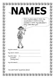 English worksheet: Names 