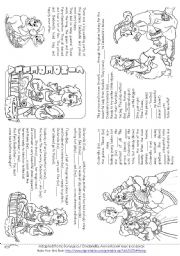 English Worksheet: Cinderella (Story Mini Book)