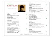 English Worksheet: Fast Car by Tracy Chapman