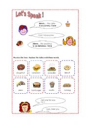 English worksheet: Mom-Kid Daily Conversation