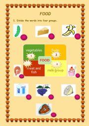 English worksheet: Food