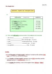 English Worksheet: S.Past - Grammar and comprehension work (Part IV)