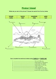 English Worksheet: Pirates island