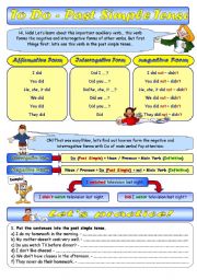 English Worksheet: To Do - Past Simple Tense