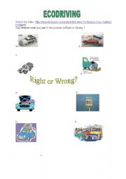 English Worksheet: ecodriving