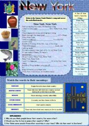 English Worksheet: NEW      YORK          