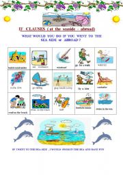 English Worksheet: IF CLAUSES  and  its Second Conditional: for weaker pupils