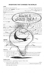 English Worksheet: Inventions that change the world