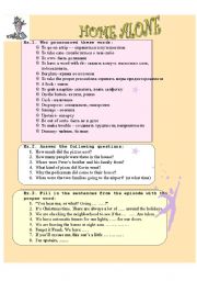 English worksheet: Home Alone Movie, episode 2