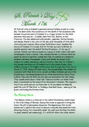 English worksheet: St.Patricks Day