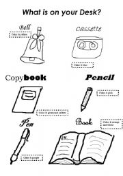 English Worksheet: Color the pictures