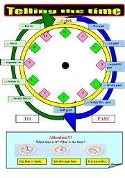 English Worksheet: Telling the time