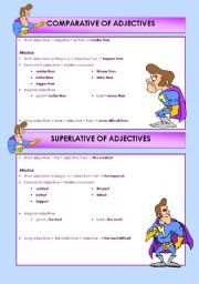 English Worksheet: Adjectives