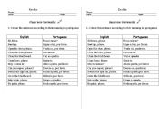 English Worksheet: classroom commands