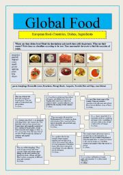 English Worksheet: Global Food