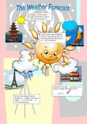 English Worksheet: The Weather Forecast