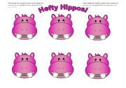 Hippo Cards Pink (Add your own text)