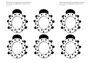 Lady Bug/ Lady Bird Frames Black and White (Use them with my ladybug gameboard.)