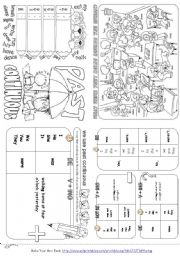 English Worksheet: Past Continuous (Mini Grammar Book)