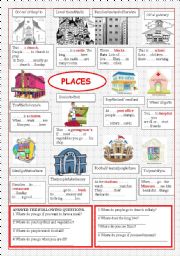 English Worksheet: Places