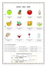 English Worksheet: What have you got in your basket? Countables and Uncountables