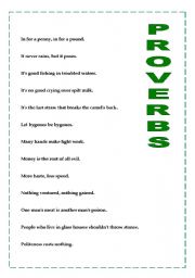 English Worksheet: English Proverbs Set 3/3